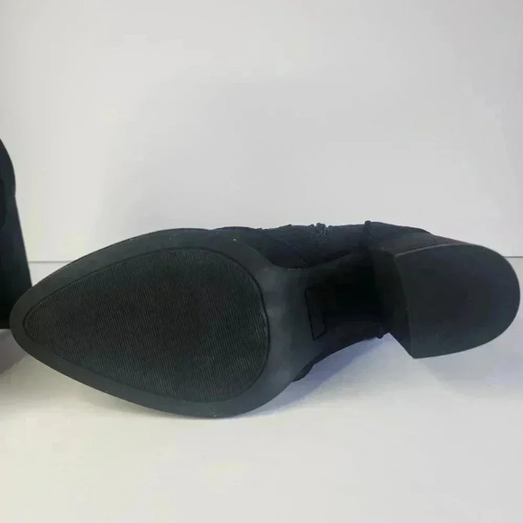 Cloudwalkers Black Faux Suede Ankle Boots Womens 10W - Picture 4 of 11